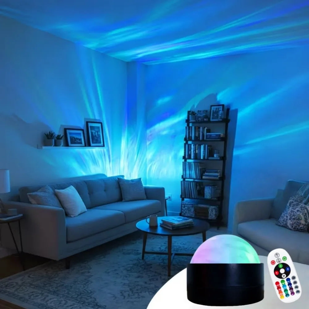 Color-changing Moon Galaxy Projector Light USB Plug-and-Play Christmas Tree RGB Projector Lamp Mini Flashing Light Effect