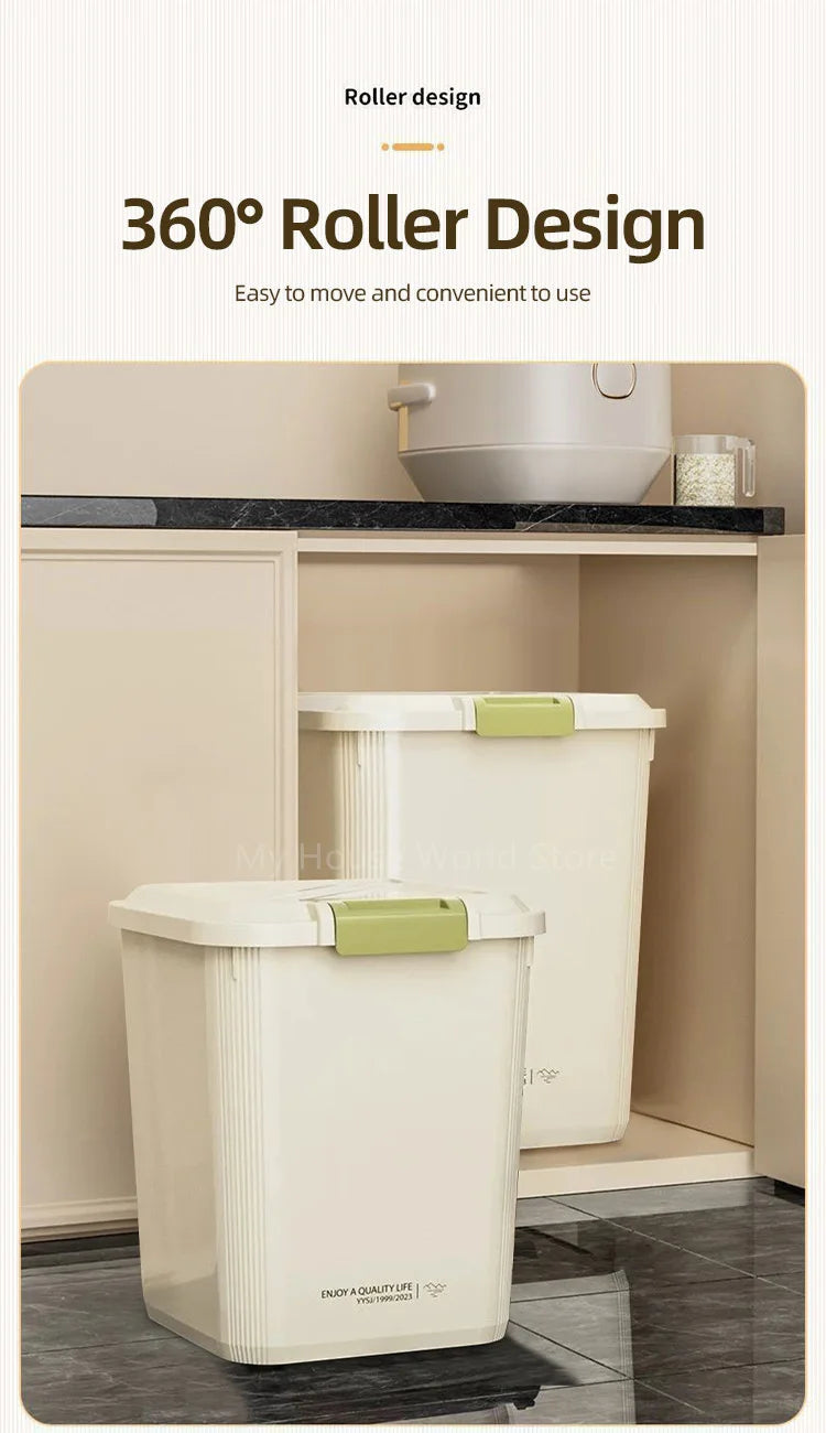 10kg Rice Storage Container with Airtight Lid – Grain Dispenser for Rice, Cereal & Pet Food