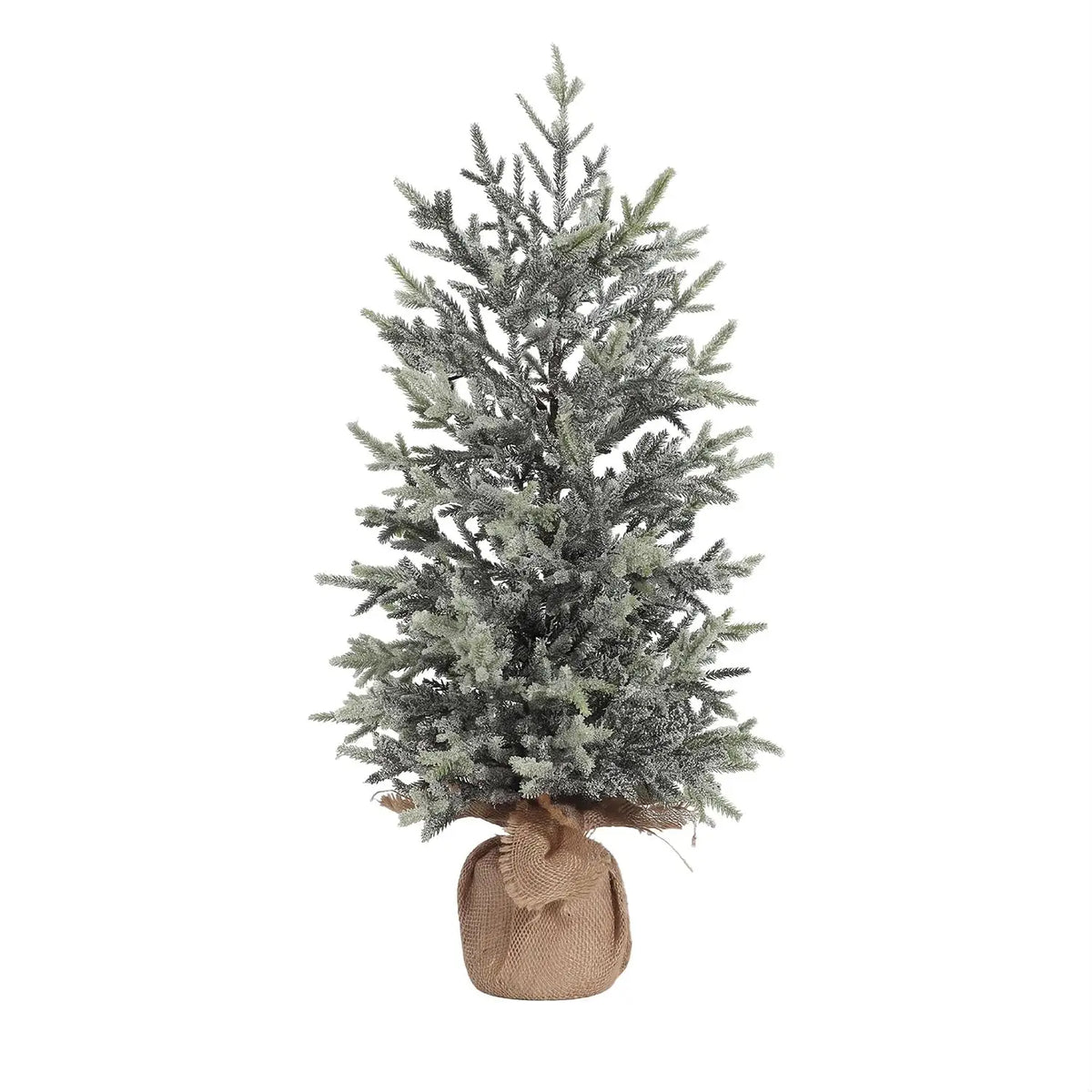 Garvee 53CM Mini Snow Flocked Christmas Tree Small Artificial Xmas Tree Tabletop Holiday Decor for Desk, Bedroom, Mantel and Entryway Winter Ornaments
