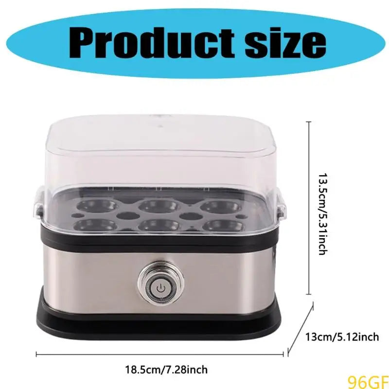 Space Saving Eggs Boiler 200W Automatic Cooker 6 Eggs Capacity Electric Steamer Multi Functional Kitchen Appliance