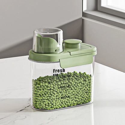 1600/2800ml Airtight Food Storage Container – Sealed Kitchen Canister for Flour, Rice & Grains