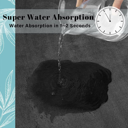 Super Absorbent Bathroom Floor Mat – Quick-Dry Non-Slip Bath & Door Mat