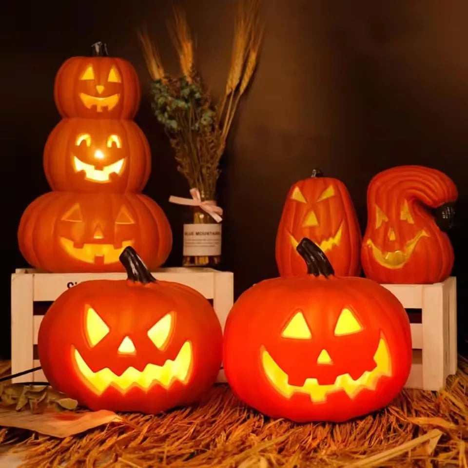 1Pc Decorative Pumpkin Halloween Props Lantern Decor Pumpkin Decoration Pumpkin Light Outdoor Halloween Decorationsation
