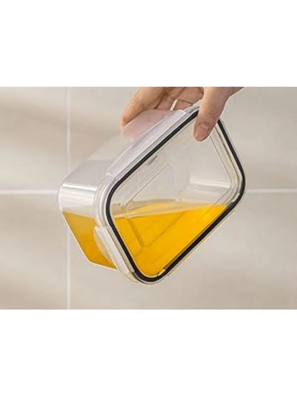 6-Piece Refrigerator Food Storage Container Set with Drain Basket – Sealed Fruit & Vegetable Boxes