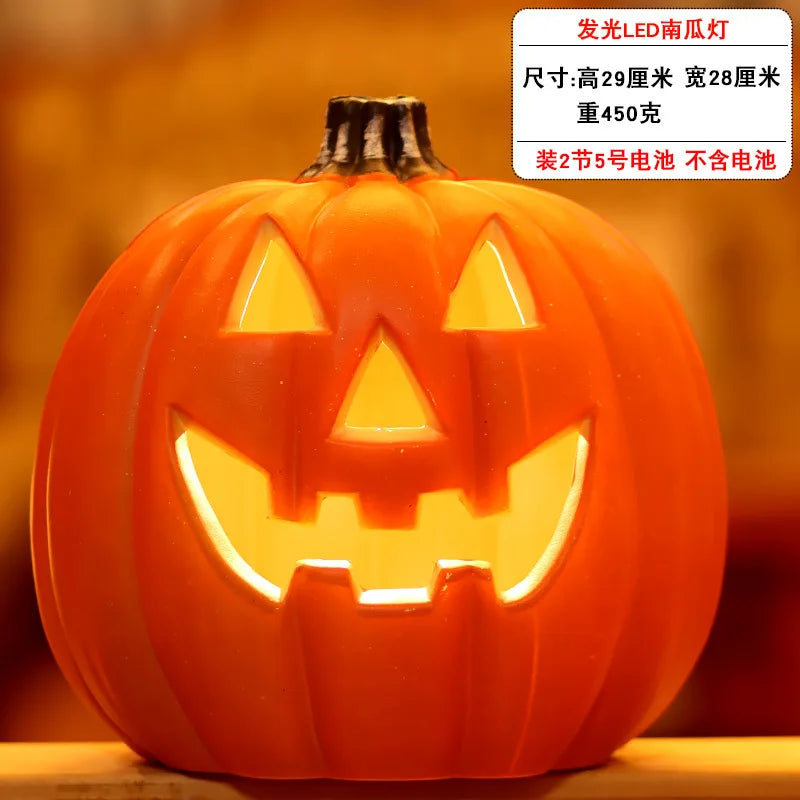 1Pc Decorative Pumpkin Halloween Props Lantern Decor Pumpkin Decoration Pumpkin Light Outdoor Halloween Decorationsation
