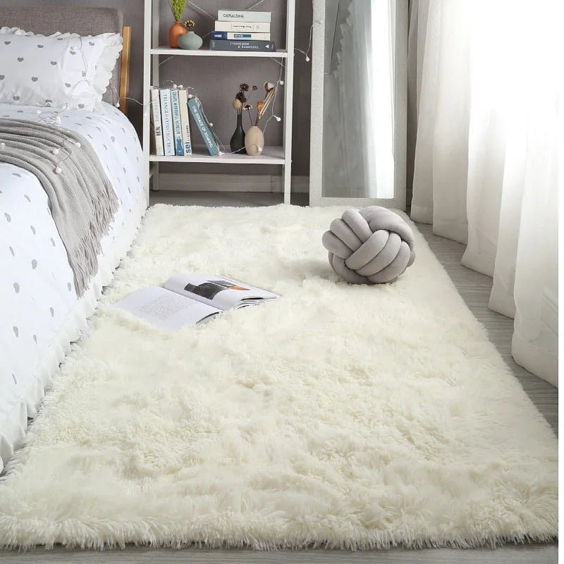Fluffy Shaggy Area Rug 160x230cm – Soft Non-Slip Carpet for Bedroom & Living Room