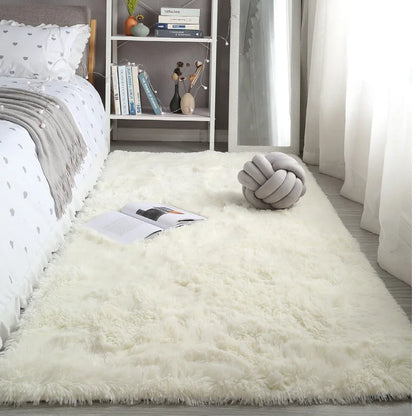 Fluffy Shaggy Area Rug 160x230cm – Soft Non-Slip Carpet for Bedroom & Living Room
