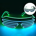 LED Wireless Glow-in-the-dark Glasses, Neon Twinkling Sunglasses, Suitable for Halloween, Christmas, Carnival Party