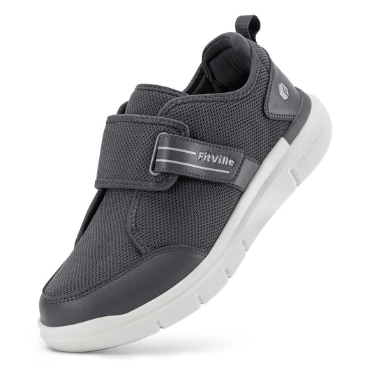 FitVille Diabetic Shoes for Men Extra Wide Hook