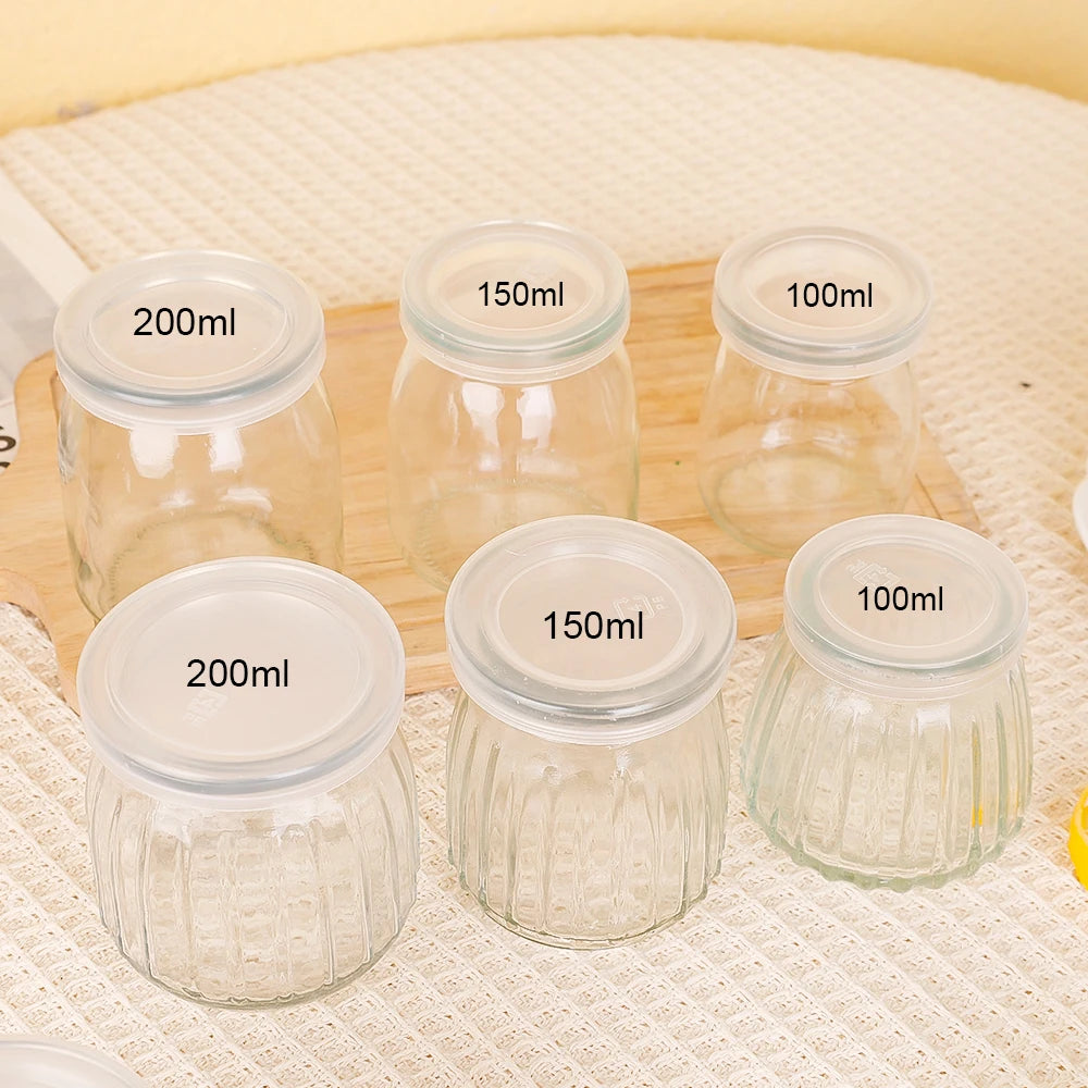 Mini Glass Food Storage Bottles with Lids
