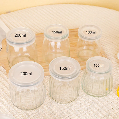 Mini Glass Food Storage Bottles with Lids