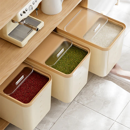 5/10/15kg Rice Storage Container with Airtight Lid – Moisture & Insect Proof Grain Box