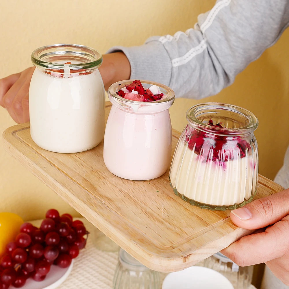 Mini Glass Food Storage Bottles with Lids