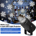 Snowflake Projector Lights Christmas Decoration Outdoor/Indoor USB Rotating Snowflake Ambient Light for Festive Party Xmas Decor