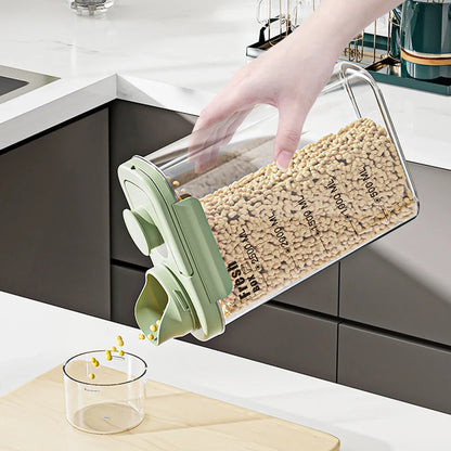 1600/2800ml Airtight Food Storage Container – Sealed Kitchen Canister for Flour, Rice & Grains