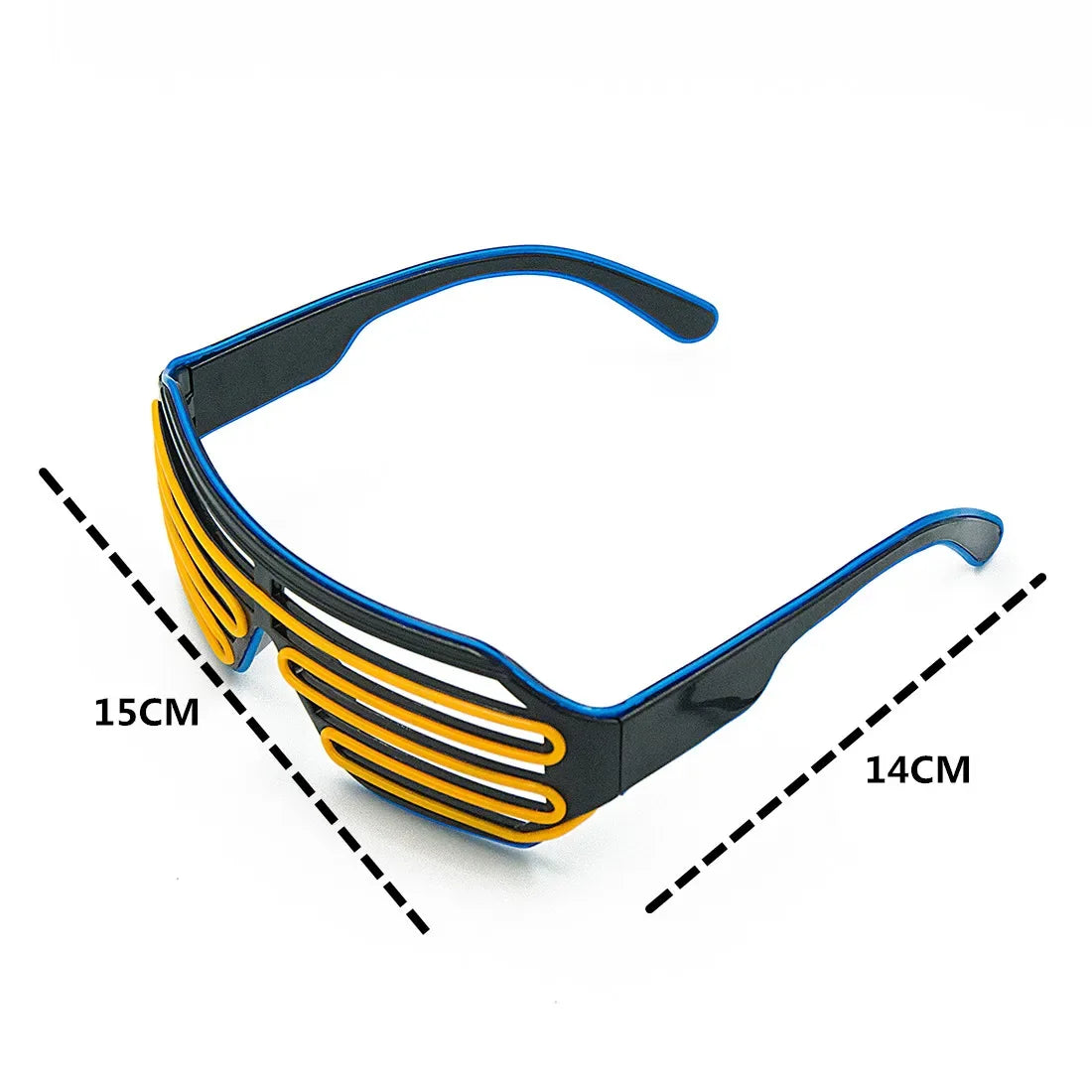 LED Glowing Glasses Gafas Luminous Bril Neon Christmas Glow Sunglasses Flashing Light Glass for Party Supplies Prop Costumes New