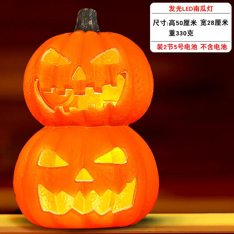 1Pc Decorative Pumpkin Halloween Props Lantern Decor Pumpkin Decoration Pumpkin Light Outdoor Halloween Decorationsation