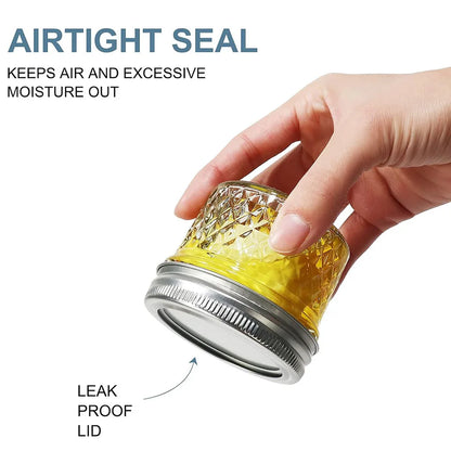 4oz (100ml) Mini Glass Mason Jars with Separable Lids