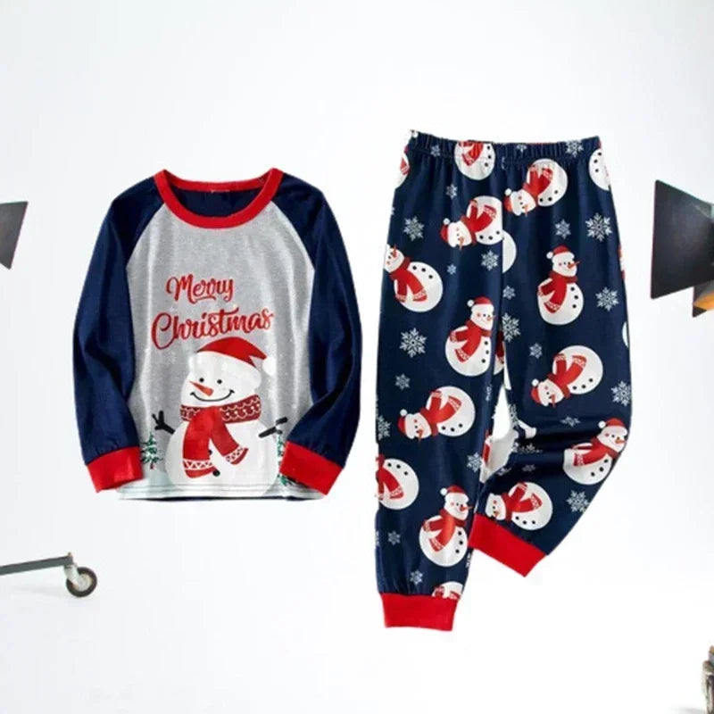 Merry Christmas Print Women Men Boys Girls Matching Pajamas Set for The Whole Family Homewear Xmas Look Winter Holiday Pyjamas