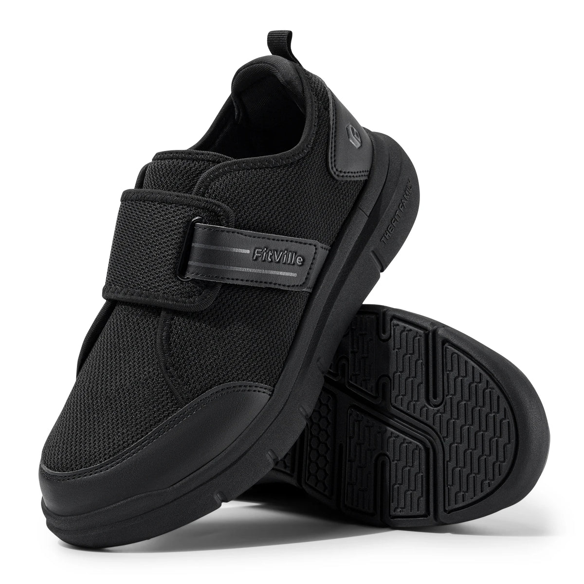 FitVille Diabetic Shoes for Men Extra Wide Hook
