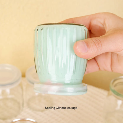 Mini Glass Food Storage Bottles with Lids