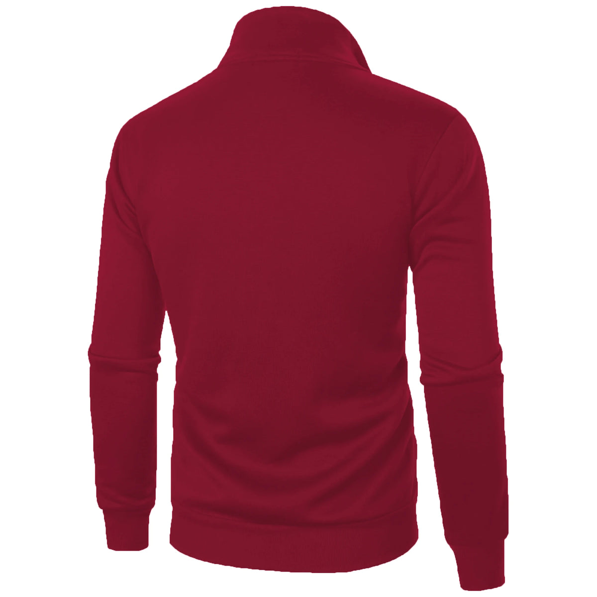Men's casual sports zipper stand up collar jacket, men's solid color top