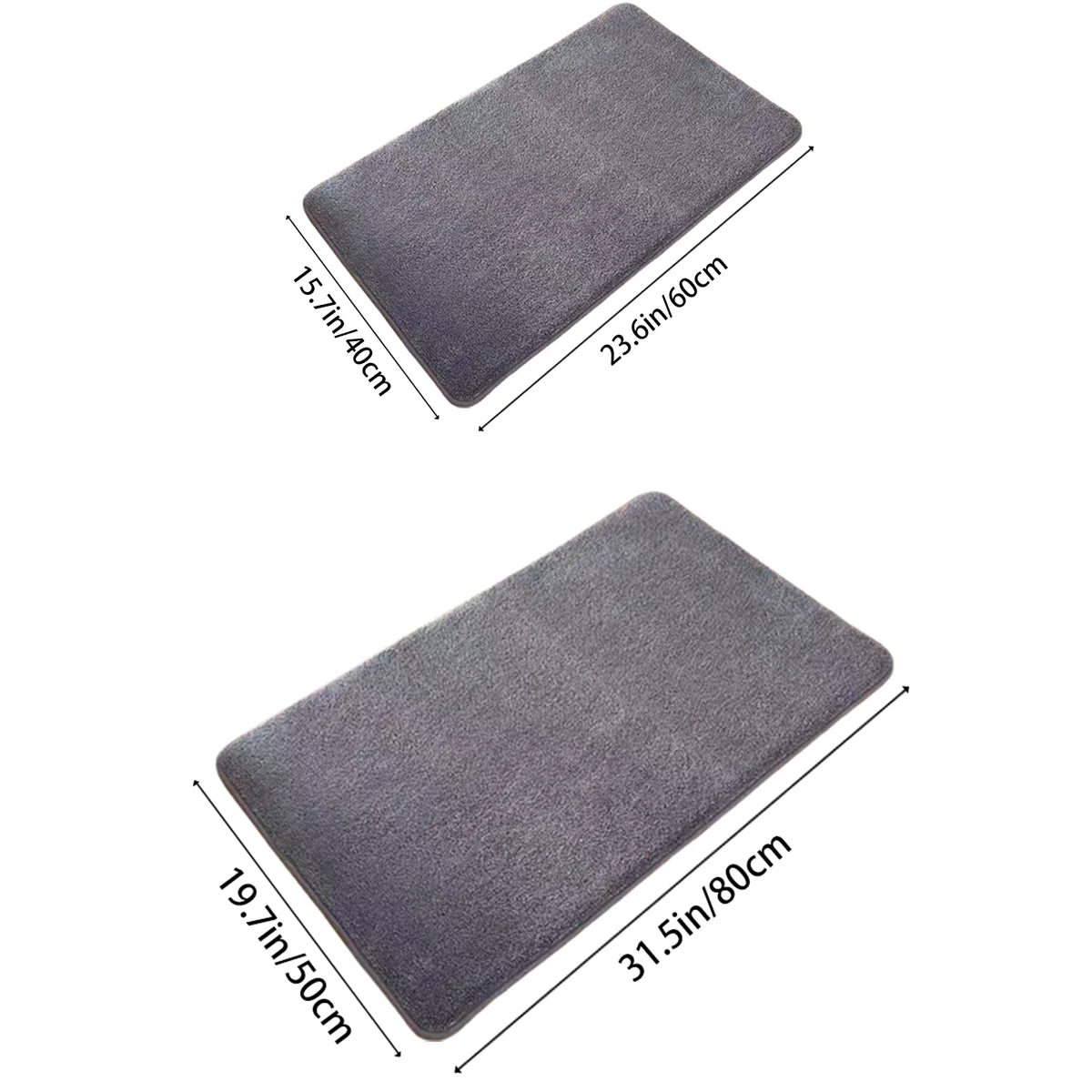 Super Absorbent Bathroom Floor Mat – Quick-Dry Non-Slip Bath & Door Mat