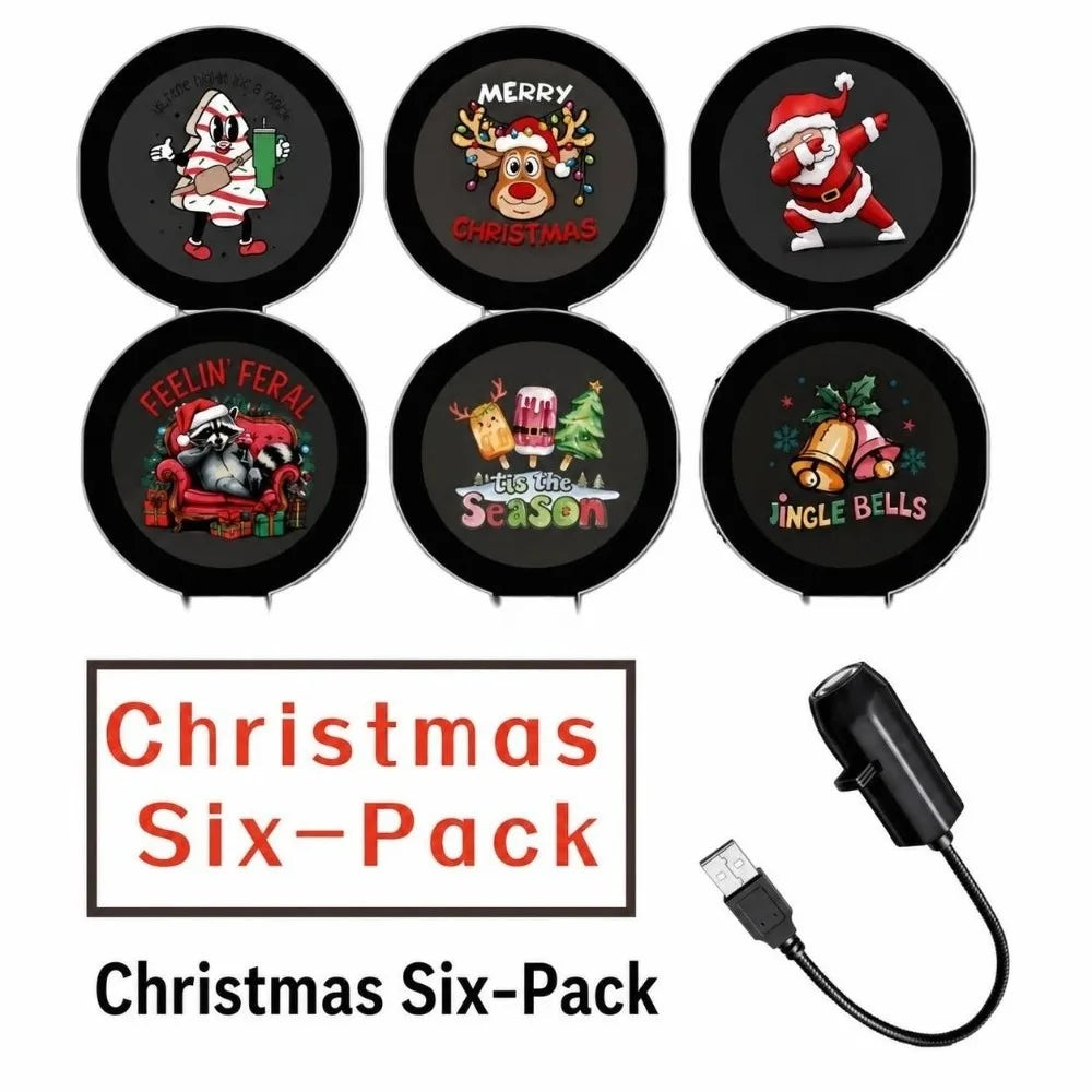 HD Resolution Christmas Scene Projector Plug and Play Multiple Scenes Festive Scene Projector Night Light Projector