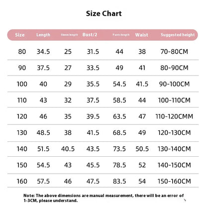2Pcs/set children's winter warm pajamas padded thickened round neck long sleeve long pants boys girls home clothing winter pajam