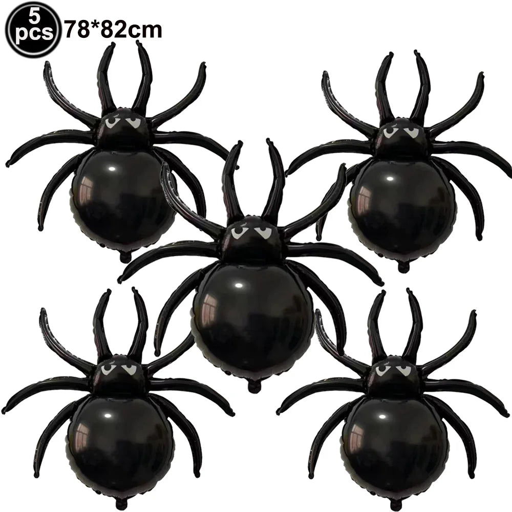 Halloween Standing Pumpkin Balloons Inflatable Pumpkin Aluminum Foil Balloon Halloween Indoor Outdoor Party Decorations Supplies