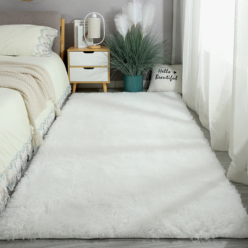 Fluffy Shaggy Area Rug 160x230cm – Soft Non-Slip Carpet for Bedroom & Living Room