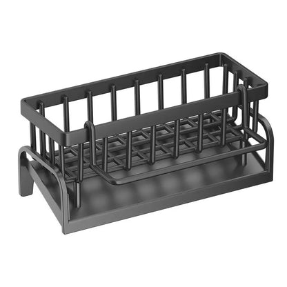 Stainless Steel Sink Organizer – Sponge Holder & Soap Drainer with Faucet Storage Rack