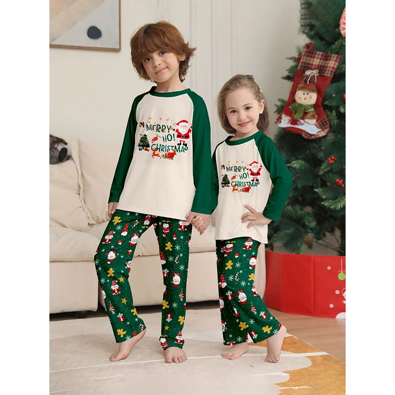 2026 Christmas Matching Pajamas Family Outfits Patchwork Set Adult Father Mother Kids Baby Sleepwear Look Pyjamas Clothes