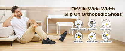 FitVille Diabetic Shoes for Men