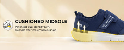FitVille Diabetic Shoes for Men Extra Wide Hook