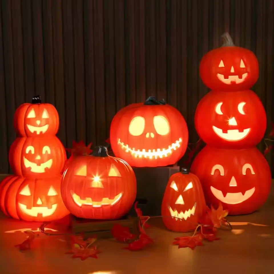 1Pc Decorative Pumpkin Halloween Props Lantern Decor Pumpkin Decoration Pumpkin Light Outdoor Halloween Decorationsation