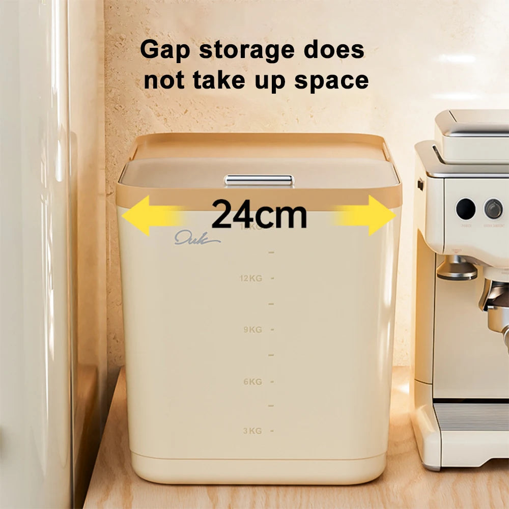 5/10/15kg Rice Storage Container with Airtight Lid – Moisture & Insect Proof Grain Box