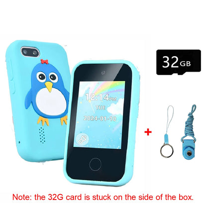 New Kids Smart Phone Children Toy Mini Smart Phone Toys 28 Games Dual Camera Music Video Player Boys Girls Birthday Gifts